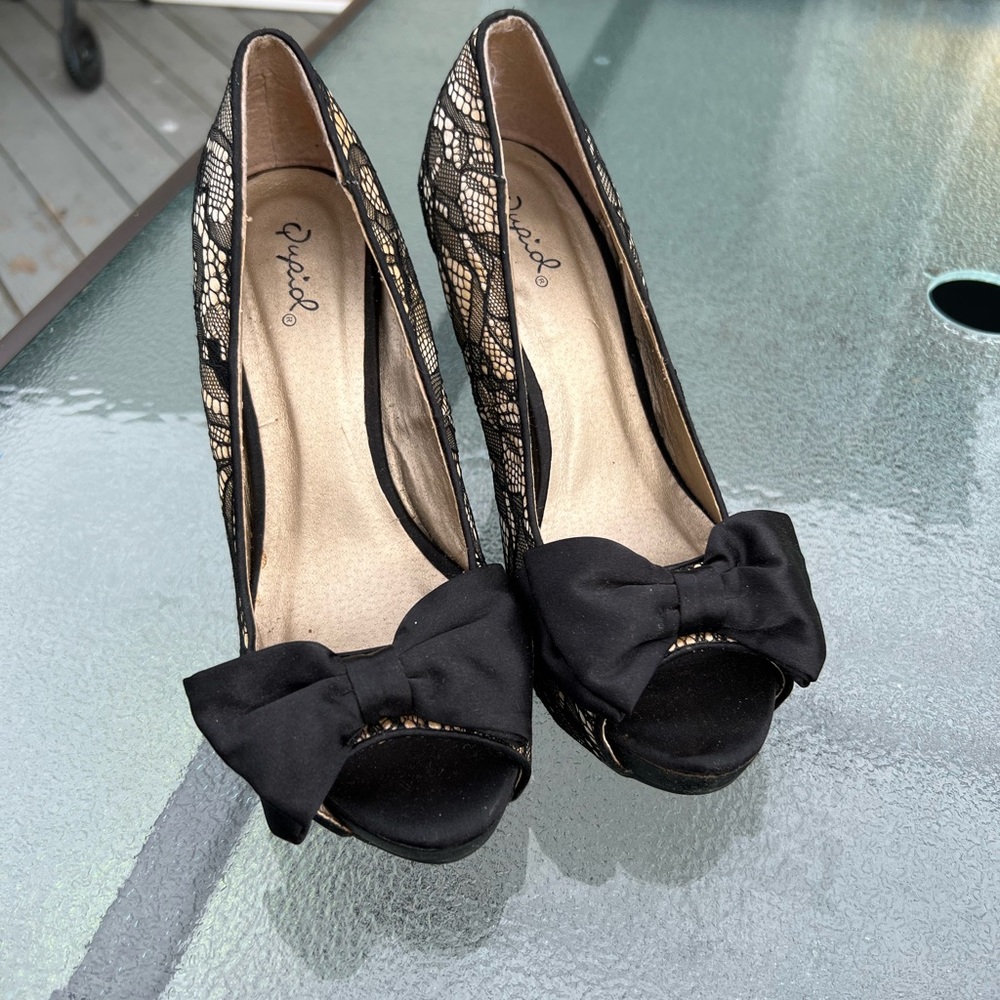 Qupid Nice lace high heels 👠